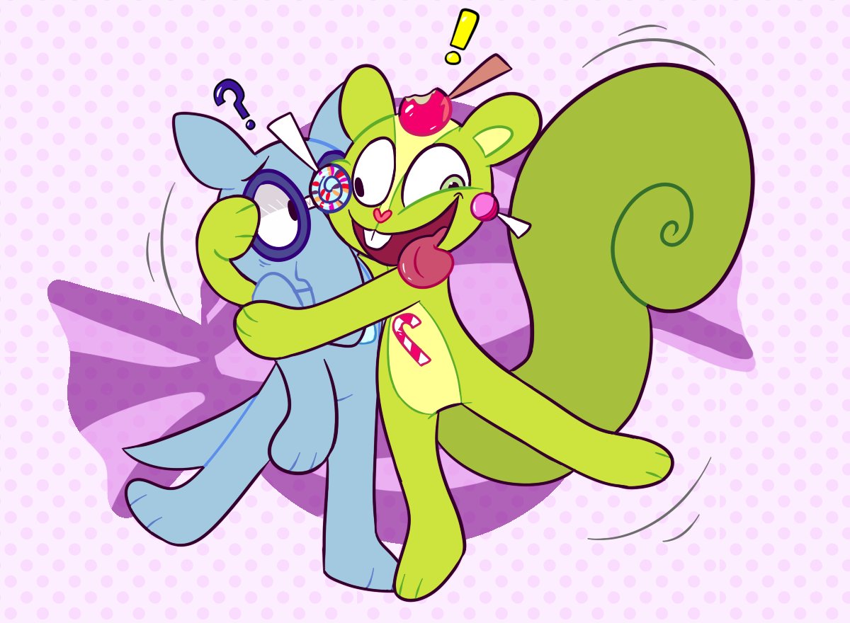v0mitbunny's tweet photo. repost of old art, nerd and weirdo 🤓🤪

#htf #happytreefriends #nuttyhtf #sniffleshtf https://t.co/xl6Np8MzZJ