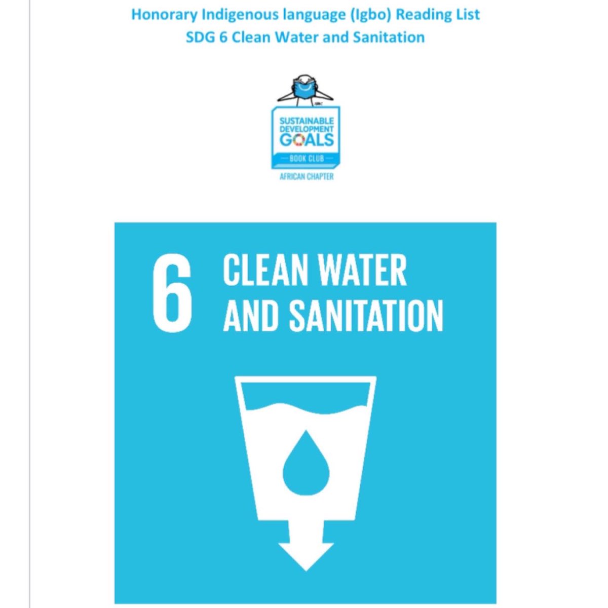 CleverClogsBook's tweet photo. We are so delighted to announce that the #UnitedNations SDG Book Club African Chapter selected “Why Do You Wash Hands?” (Igbo) under the Clean Water and Sanitation Honorary African Language Reading List. 🎊🎉👏🏼

#cleverclogsbooks #SDGs https://t.co/g05wQWIhGa