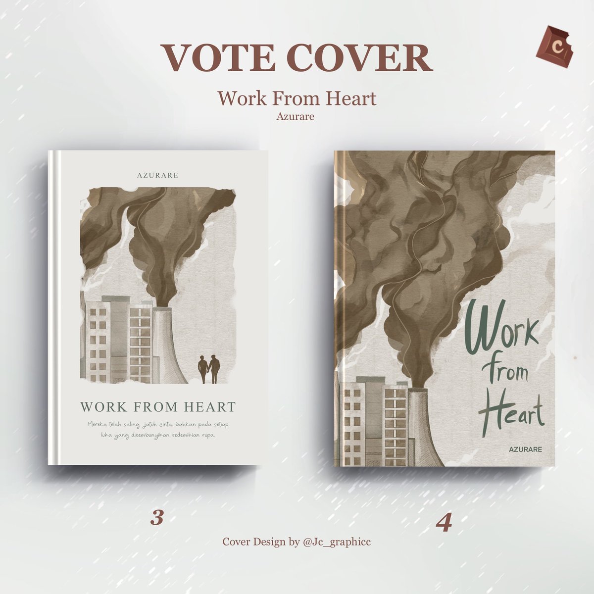 [ VOTE COVER • WORK FROM HEART BY <a href="/O1DEER/">azurare</a> ]

🗓 : 6 Juni 2022

Bantu memilih sampul terbaik antara 1, 2, 3, dan 4 untuk Work from Heart yuk! Silakan klik vote atau tinggalkan komentar di bawah!