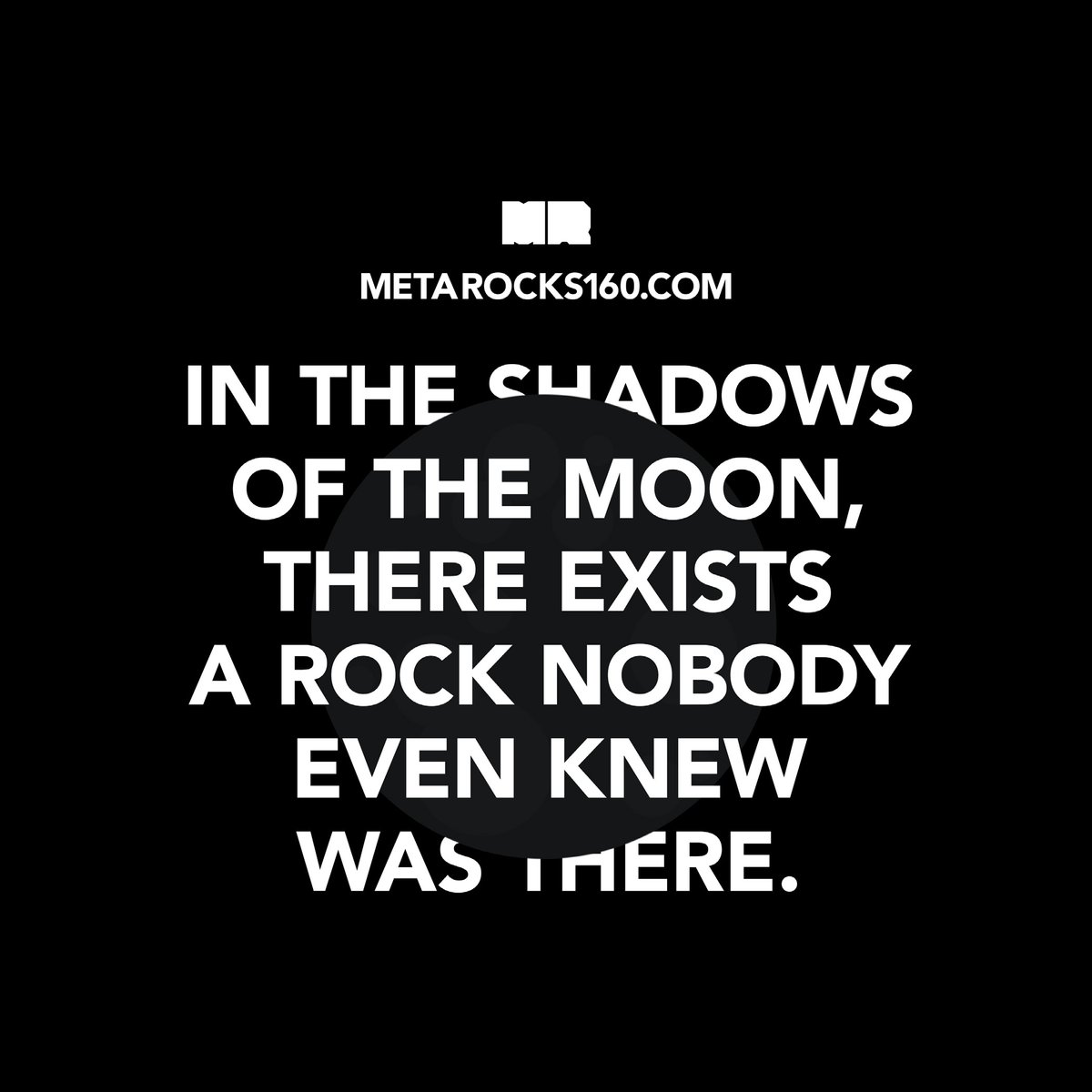 The moon has always had its secrets. We finally get to see one of them!
#MetaRocks