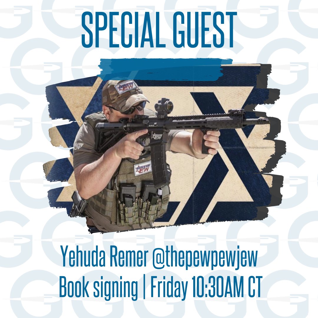 mgstradeschool's tweet photo. Don’t miss @ThePewPewJew &amp; Ray(iv8888gunsmithray on IG) at our booth today! Stop on by &amp; hang with us for book signings &amp; ask the gunsmith sessions ⚒️🔫

#yesmgs #since46 #mgs #moderngunschool #tradeschool #gunsmithingtradeschool #nraam #specialguests #booksigning #meetandgreet https://t.co/N1R8gZla5C