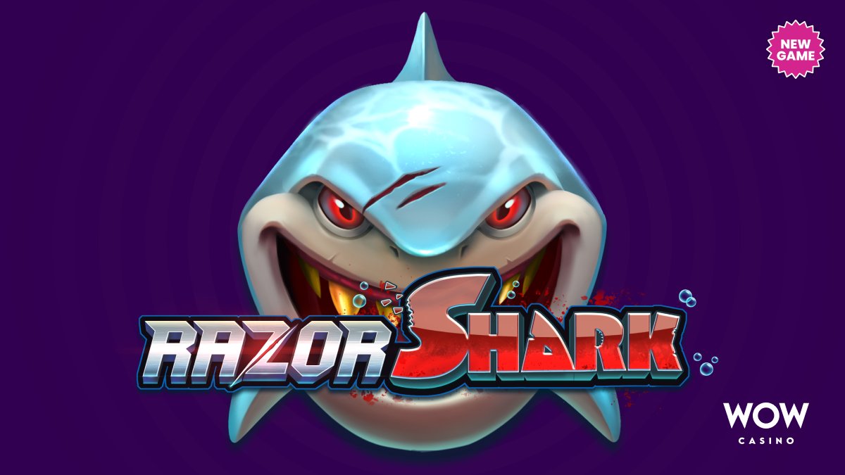 wowcasino's tweet photo. Did you know the legendary Razor Shark slot is available at WOW Casino? 🦈 Play now > https://t.co/A8WorYpfSj
#casino #cryptocasino #razorshark #onlinecasino #gaming #wowcasino https://t.co/p9etx008x0