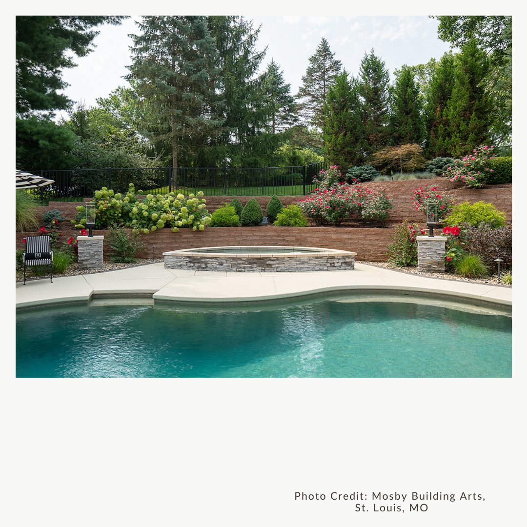 It’s National Home Remodeling Month, Sponsored by Westlake Royal Building Products. This week, we are featuring photos of outdoor space remodels. This outdoor remodel added a spa tub to the homeowner's pool space. nahb.org/remodelingmonth