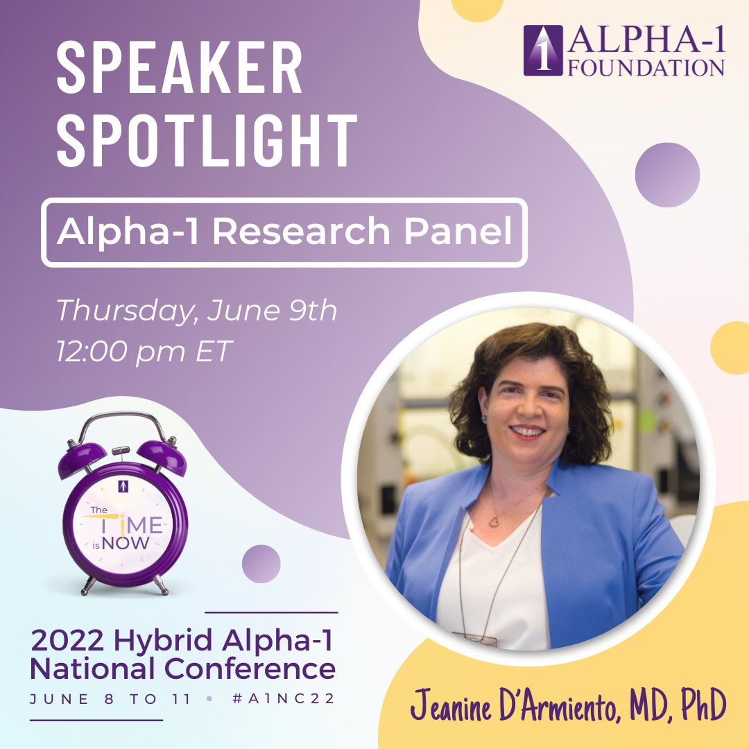 Alpha1 Foundation on Twitter "Speaker Spotlight Jeanine D’Armiento