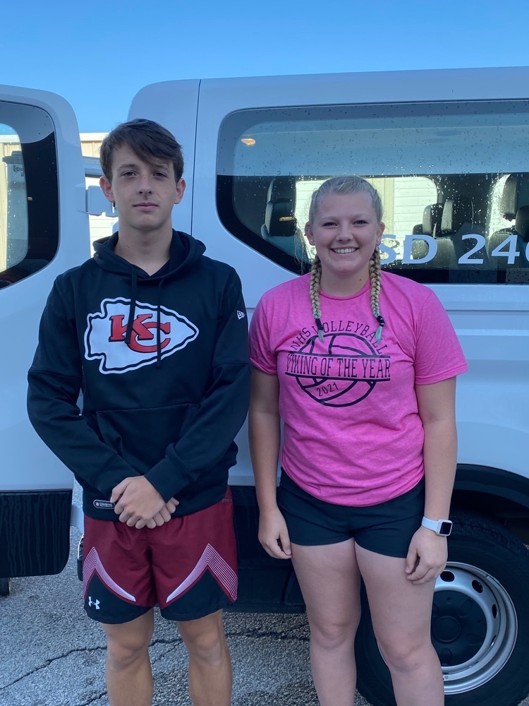 Headed to the State Track &amp; Field Meet with Kenzie and Nathon! 
Kenzie Jackson-Shot Put, Discus and Javelin 
Nathon Trammell-400 meters