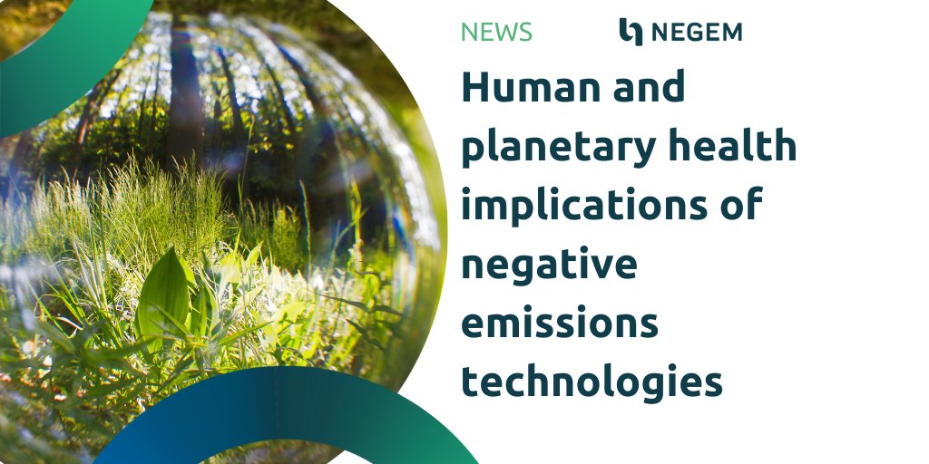 NEGEM Project (@negemproject) on Twitter photo NEGEM partner <a href="/ETH/">ETH Zürich</a> Zürich publishes paper in <a href="/NaturePortfolio/">Nature Portfolio</a>
Human and planetary health implications of negative emissions technologies.
Written by Selene Cobo, Angel Galán Martín, Victor T., Mark Huijbregts & Gonzalo Guillén-Gosálbez.
Full article: lnkd.in/egc5tBWp NEGEM partner <a href="/ETH/">ETH Zürich</a> Zürich publishes paper in <a href="/NaturePortfolio/">Nature Portfolio</a>
Human and planetary health implications of negative emissions technologies.
Written by Selene Cobo, Angel Galán Martín, Victor T., Mark Huijbregts & Gonzalo Guillén-Gosálbez.
Full article: lnkd.in/egc5tBWp
