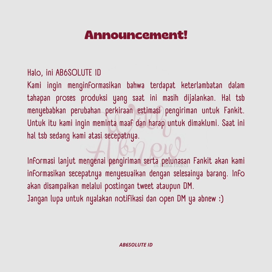 ab6solute_id's tweet photo. ANNOUNCEMENT !! #WITHABNEW https://t.co/ZSrm1RNgPP
