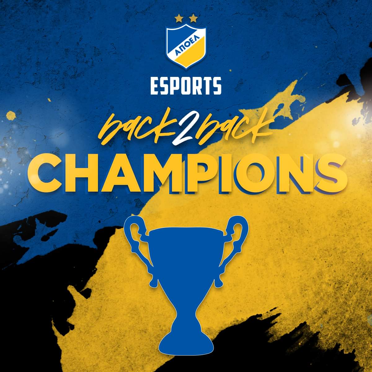 BACK 2 BACK CHAMPIONS!!
🟡🏆🔵
<a href="/apoelfcofficial/">APOEL FC</a> <a href="/cefl/">cefl</a> <a href="/OfficialVPG/">Virtual Pro Gaming</a>
