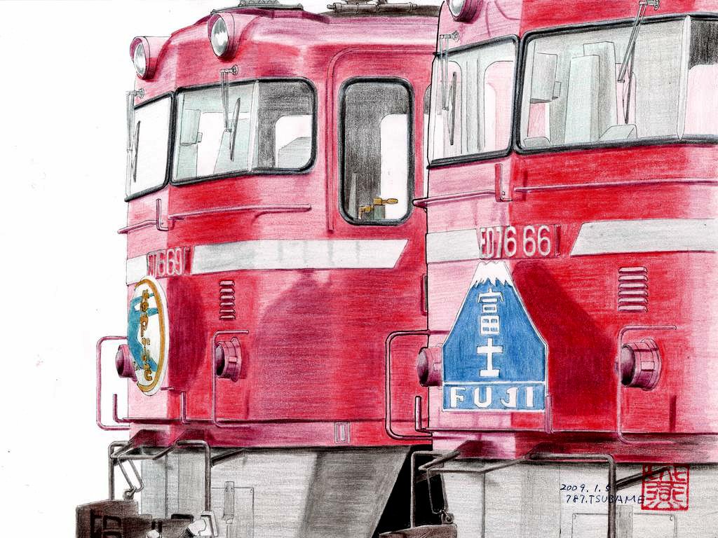 みんなで開催するブルートレイン展覧会 #鉄道イラスト #色鉛筆画