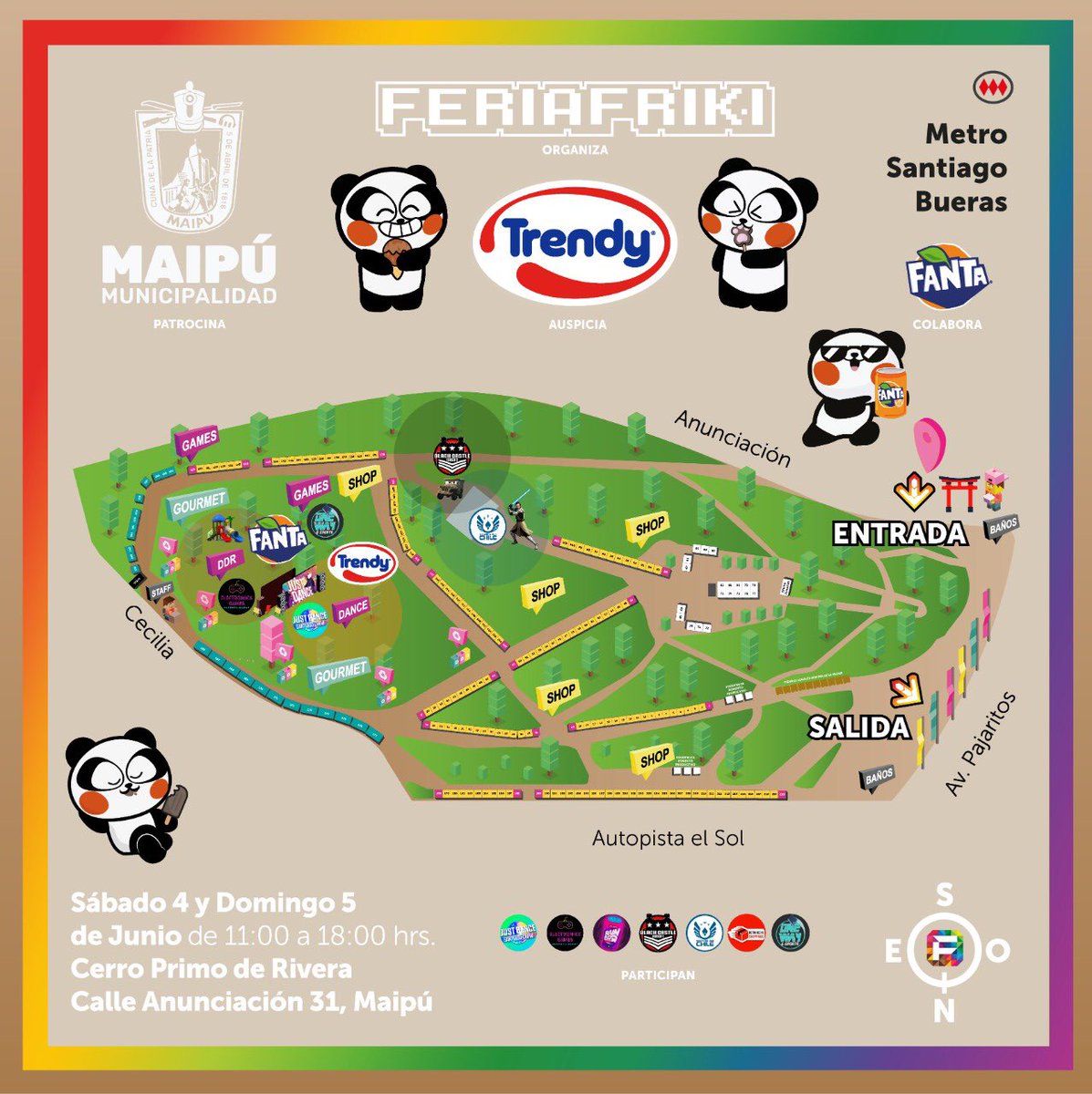 feriafriki's tweet photo. Patrocina @Muni_Maipu 
Auspicia @TrendyHelados 
Colabora Fanta 

Participan
Just Dance Santiago Crew 
@Sala_arcade_cl 
@Rainbowenergy5 
Black Castle Airsoft 
Esgrima Jedi Chile
Retrogeeks Shipping  
One Way Esports 

#feriafriki #feriafrikimaipu #maipu https://t.co/SDdpYbQHbC
