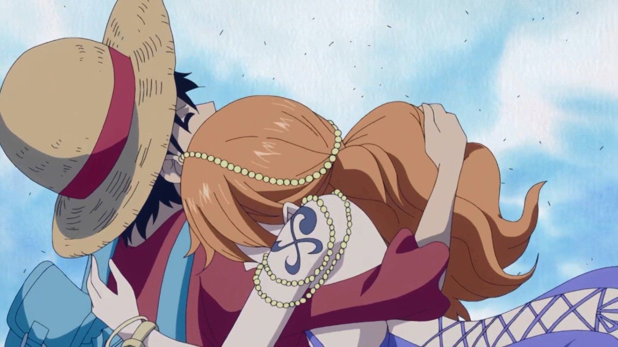 X 上的daily lunami 👒🍊：「just luffy taking care of nami when she