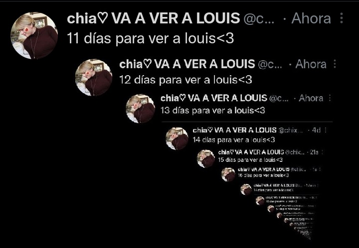 chixwalls's tweet photo. 10 días para ver a louis<3 https://t.co/uoFaYPxj9b