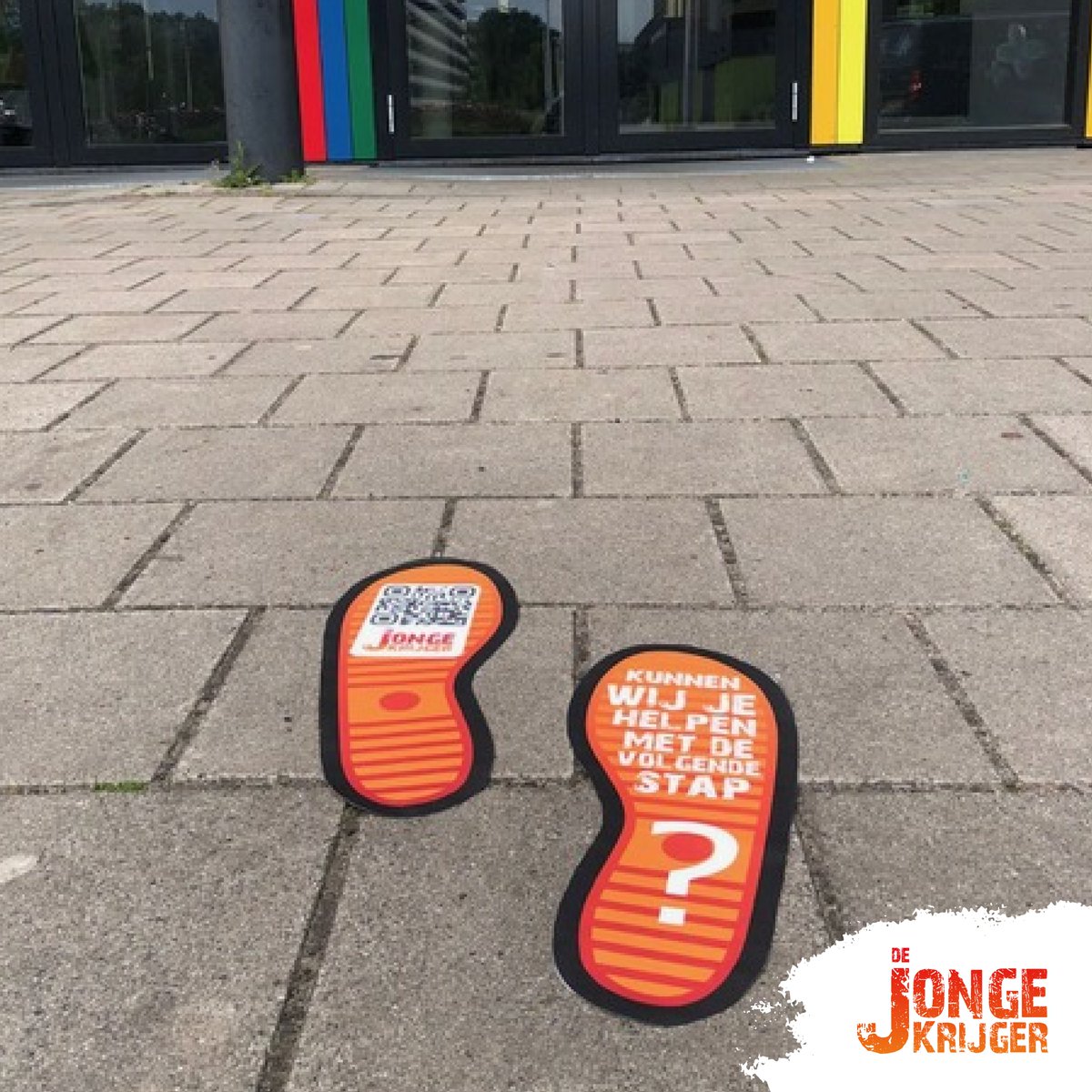 Zie jij deze voetjes? Scan de QR-code en maak een afspraak met een coach om een vervolgstap te maken!