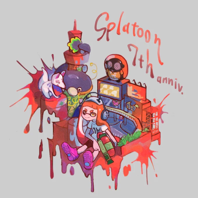 Happy 7th anniversary#Splatoon7周年#Splatoon 