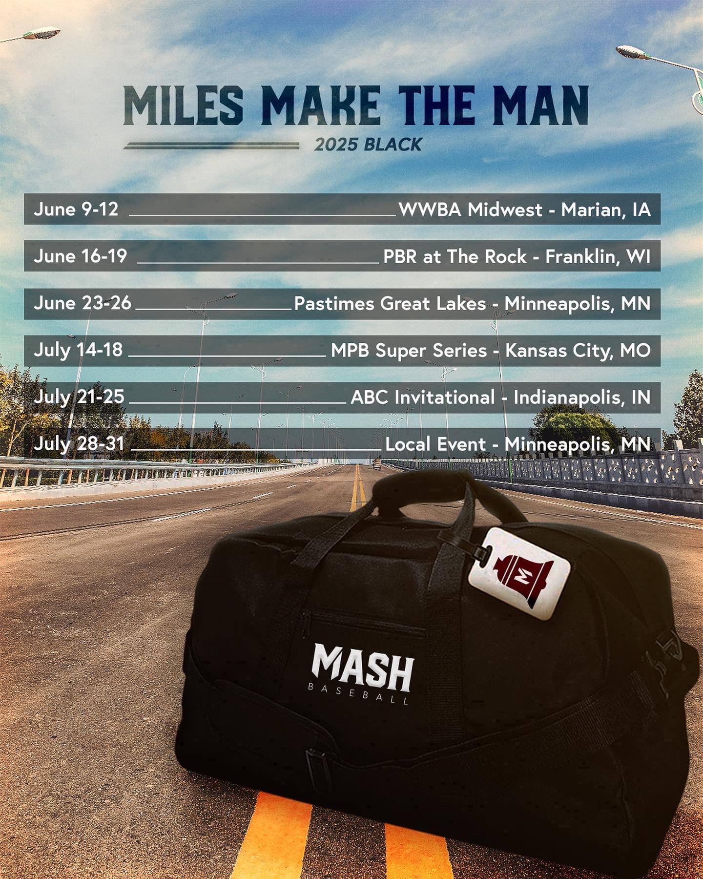 MASH Baseball on Twitter "🚨2025 BLACK NATIONAL TEAM SUMMER SCHEDULE🚨 ⬇