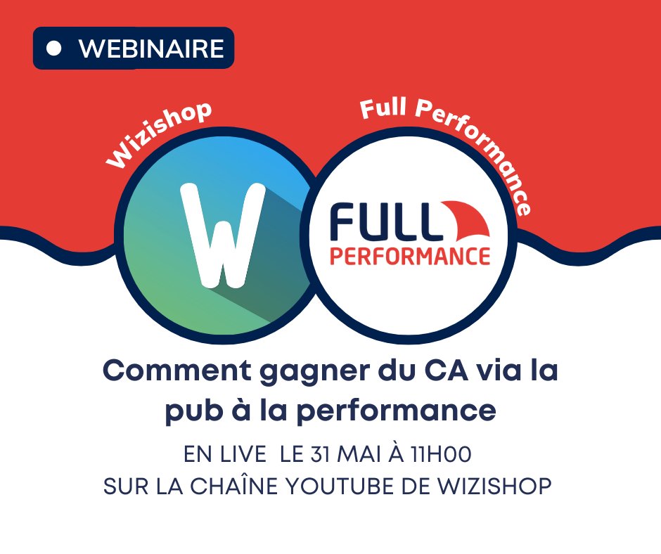 Full Performance (@fullperf) on Twitter photo 📹 Rejoignez nous lors d'un #webinaire en partenariat avec <a href="/WiziShop_fr/">Wizishop France</a> le 31 mai à 11H en live sur leur chaîne #Youtube !
📢 C'est l'occasion pour vous d'en savoir plus sur nos services et #Wizishop ! ow.ly/Epbe50Jjw2w
#ecommerce #fullperformance 📹 Rejoignez nous lors d'un #webinaire en partenariat avec <a href="/WiziShop_fr/">Wizishop France</a> le 31 mai à 11H en live sur leur chaîne #Youtube !
📢 C'est l'occasion pour vous d'en savoir plus sur nos services et #Wizishop ! ow.ly/Epbe50Jjw2w
#ecommerce #fullperformance