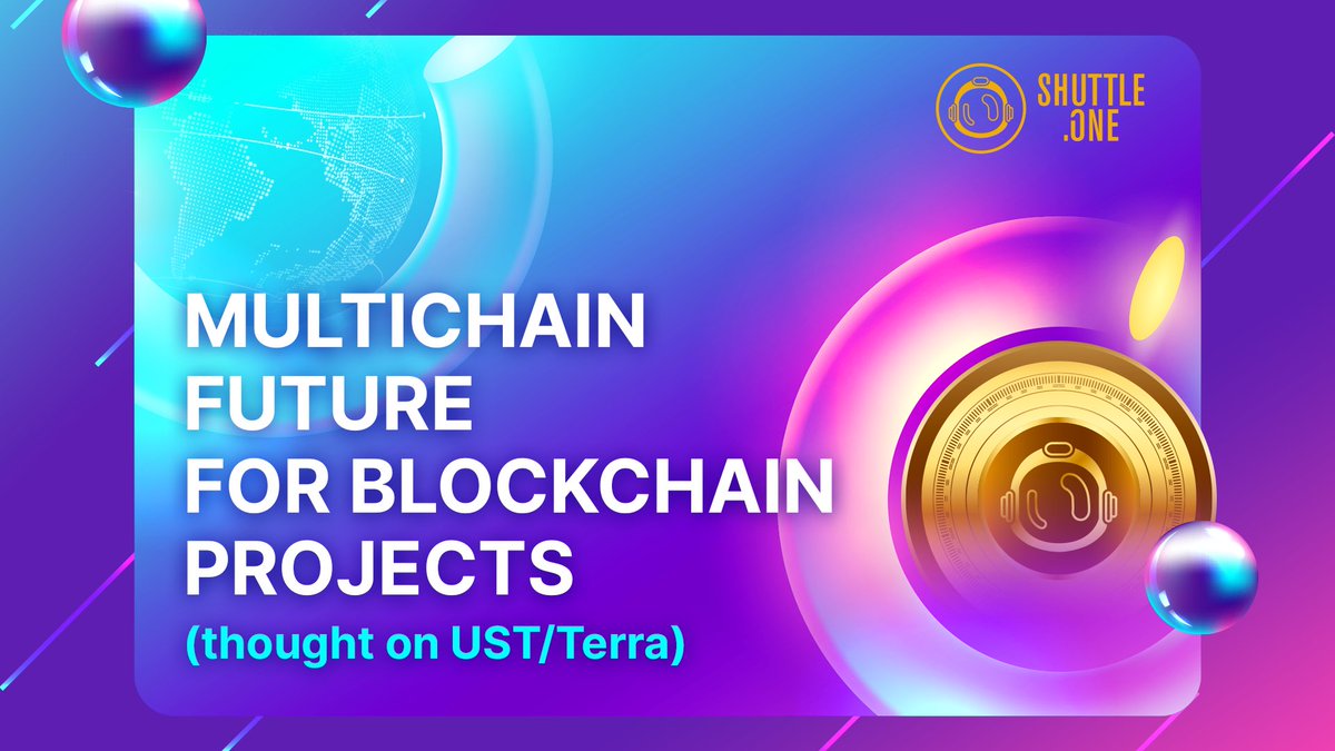 shuttle_one's tweet photo. The recent #Terra halt has raised the need of a #Multichain #Blockchain ecosystem through which projects can manage their risk in the times of such crisis📉
ShuttleCast Ep6- “Post #LUNA era- Multichain Future of blockchain”🚀
WATCH NOW!▶️https://t.co/dQ06SFcyvJ
#UST #DeFi https://t.co/21g07qiNcM