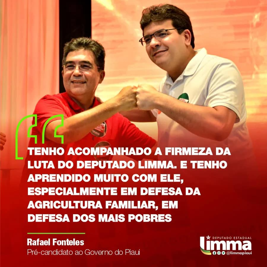 limmapiaui's tweet photo. O #TimeDoLimma se preocupa em fazer o melhor para o povo piauiense, principalmente quando o assunto é a agricultura familiar. ✅
📍Contamos com o nosso grande parceiro, o pré-candidato ao Governo do Piauí, Rafael Fonteles, para trabalhar em defesa da agricultura e suas pautas. https://t.co/VwuaU4k4hj