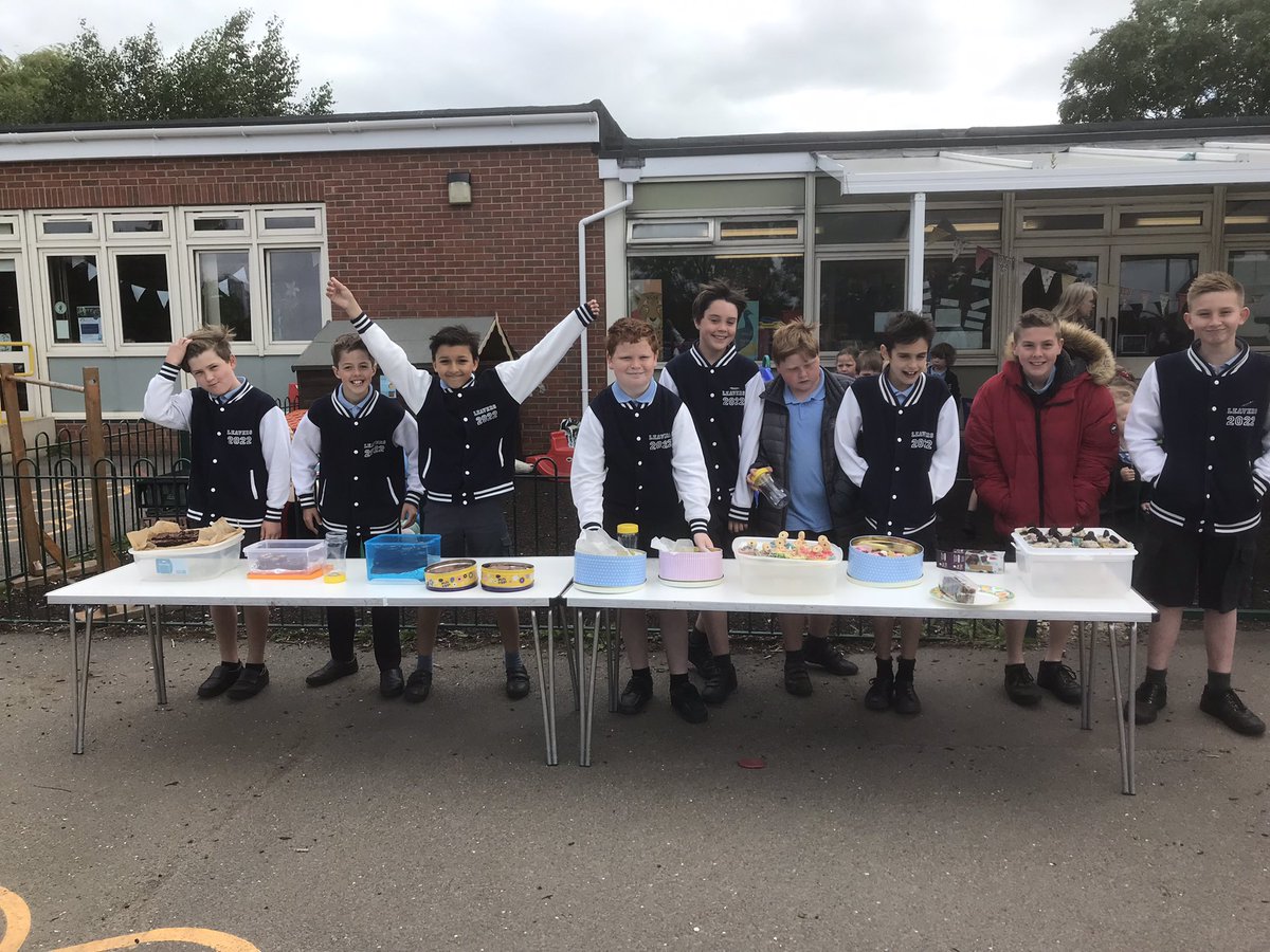 Cedarclass6's tweet photo. Year Six bake sale. Thank you so much for all the wonderful cakes,the Y6 children were fabulous selling them today. A big thank you to Mrs Meaden who coordinated the event. So far we have raised £175 towards our Leavers activities. Thank you to all the table top sale helpers too! https://t.co/1KBQ9Yz3cu