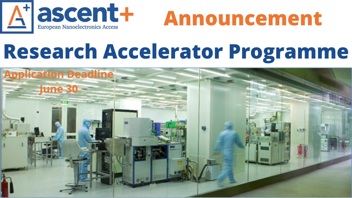 ASCENT+ access (@ascenteu) on Twitter photo 🔔 <a href="/ASCENTeu/">ASCENT+ access</a> + Research Accelerator Programme open !
Short training course <a href="/TyndallInstitut/">Tyndall Institute</a> involving hands-on practical training on fabrication & characterisation of advanced nanoelectronic technologies.
Free of charge to successful applicants lnkd.in/epRAYgzx 🔔 <a href="/ASCENTeu/">ASCENT+ access</a> + Research Accelerator Programme open !
Short training course <a href="/TyndallInstitut/">Tyndall Institute</a> involving hands-on practical training on fabrication & characterisation of advanced nanoelectronic technologies.
Free of charge to successful applicants lnkd.in/epRAYgzx