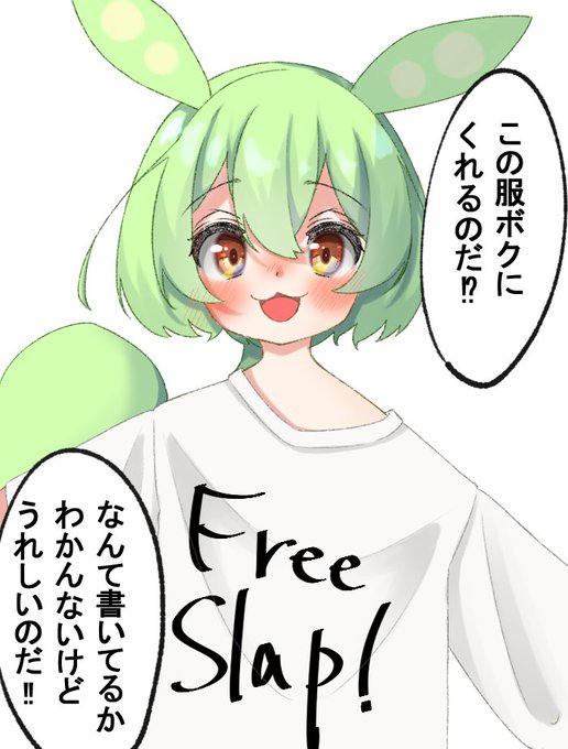 ずんだもんに服をプレゼントしてあげた 