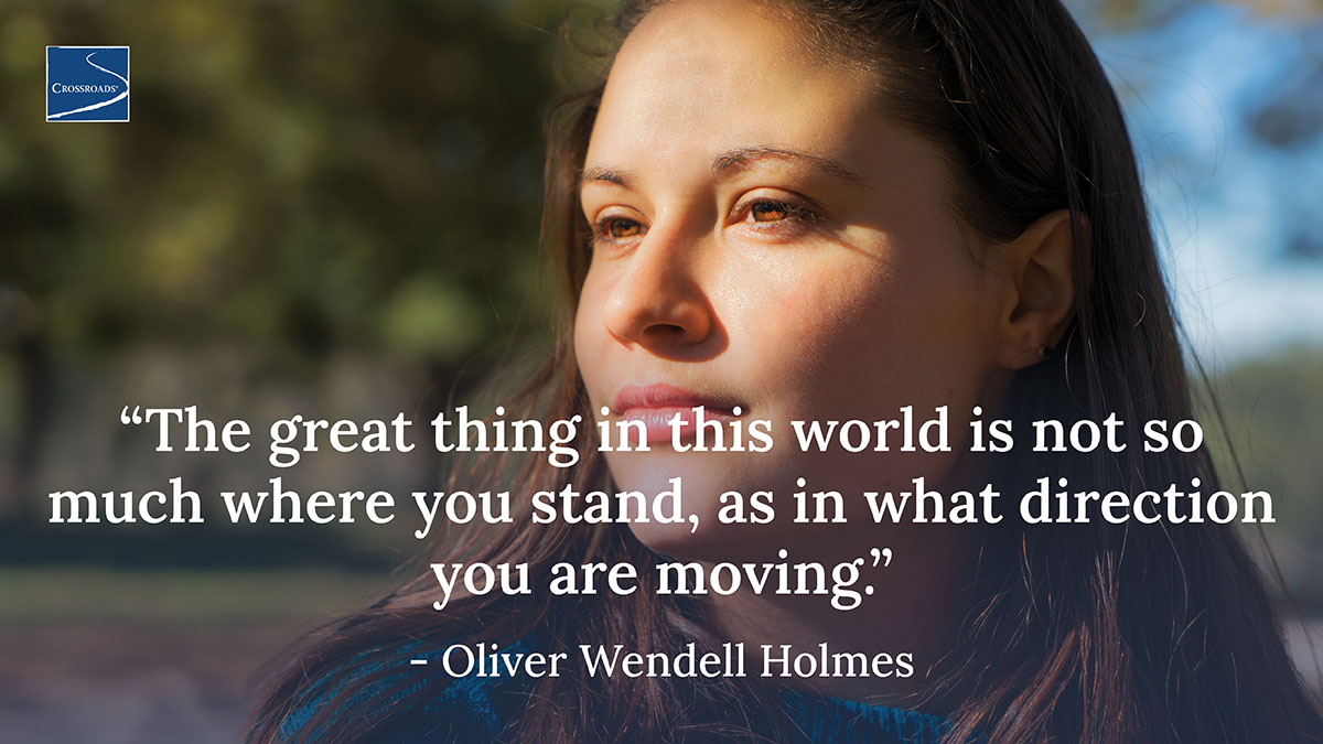 crossroads_me's tweet photo. You're moving in the right direction. Being in recovery takes courage and commitment, and every moment you choose healing is a moment that could change your life. https://t.co/GdzPcLEXA6