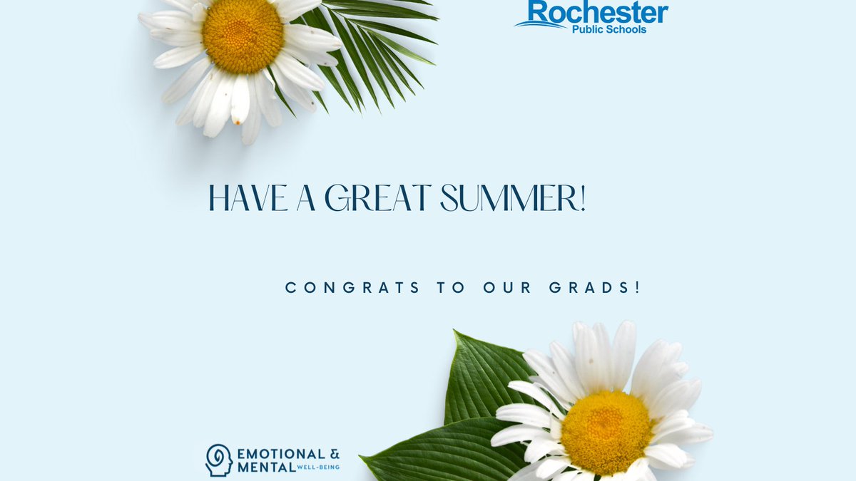 Have a great summer! Congrats to our grads!