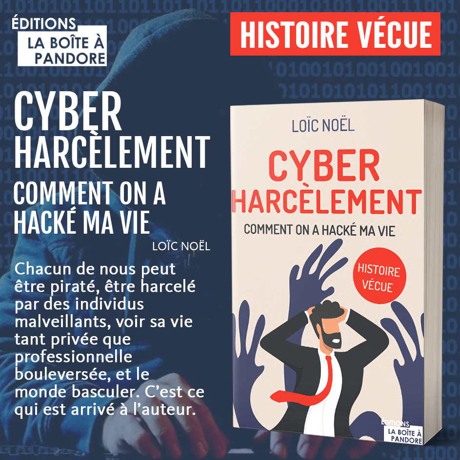 Cet ouvrage est une histoire vécue, une réalité qui dépasse une fiction qu’on imagine à peine ! 

#cyberharcelement #hacking #piratage #vendredilecture

Disponible en librairie et sur Internet 
amazon.fr/Cyberharcèleme…