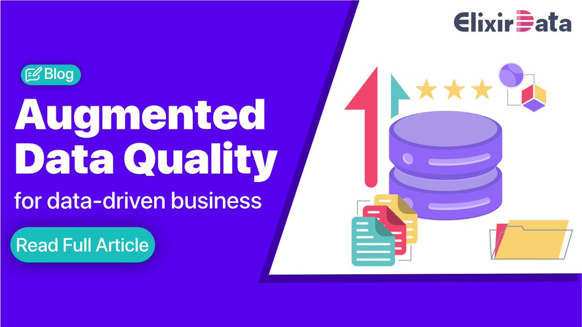 Elixir_Data's tweet image. Minimize the manual tasks related to #dataanalysis to run businesses on organizational data with #AugmentedData #Quality. Get started here  hubs.la/Q01cjKBd0 #ElixirData