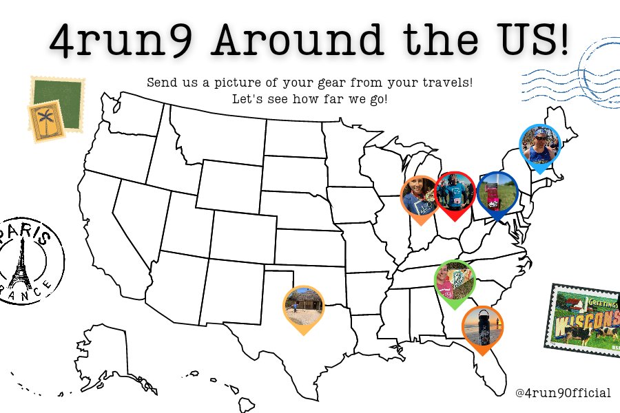 4run9Official's tweet photo. Happy #4run9Friday! We love when you tag us in your pictures with your gear! Especially when you're traveling! Let's see where we go! 
#4run9 #trrc #toledoroadrunners #youwillrunbetterintoledo #fremonteliterunnersclub https://t.co/pMpjNU4zPW