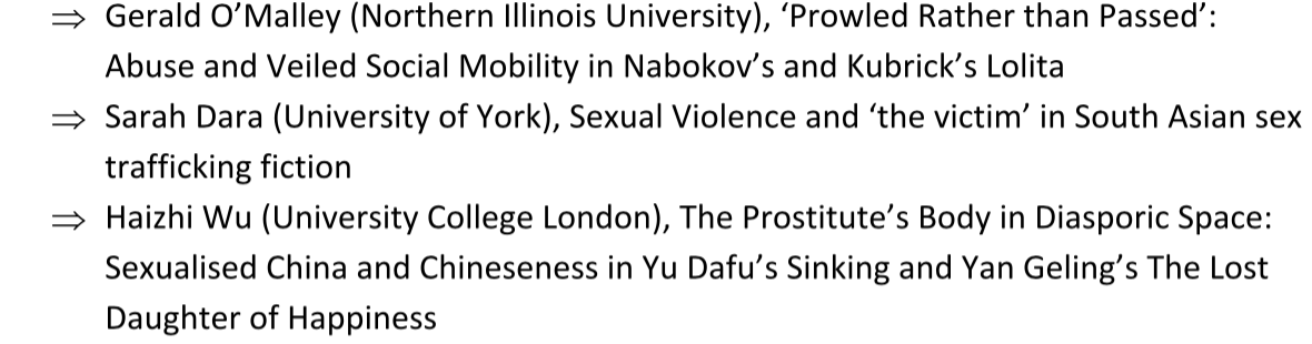 PGCSheffield's tweet photo. Panel 4 deals with Societally Sexualised Bodies, and we have three speakers covering this subject

#IdentitySheff22 https://t.co/QX5DP4TC6P