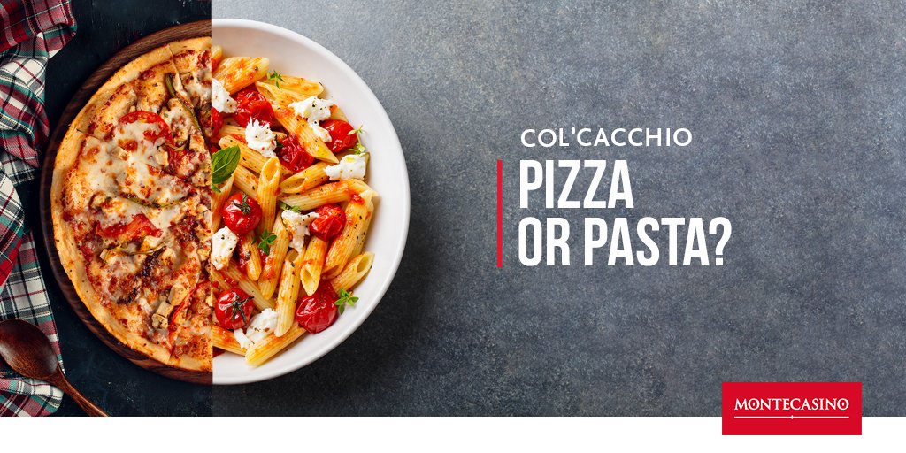 It’s a pizza/pasta face off at Col’cacchio…who will win? Comment 🍕 or 🍝 below!

Either way, book your table today to enjoy Italian dining at its finest! bit.ly/3f3RFZc