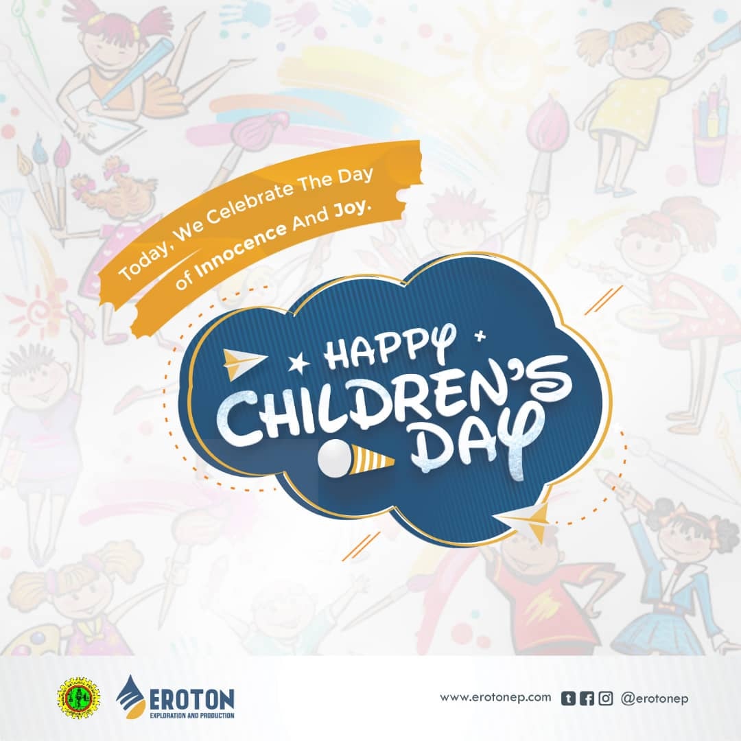 erotonep's tweet photo. Today we celebrate the greatest resources on earth.

Happy Children's Day

#eroton 
#erotonep 
#ChildrensDay2022 https://t.co/focd9aeZjV