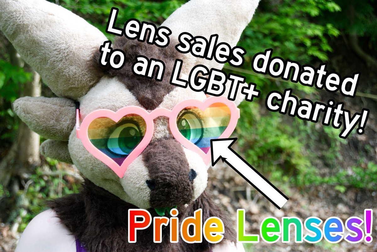 FursuitGlasses's tweet photo. Ready to celebrate pride month and want it to go to a good cause?

Check out some Pride Lenses from https://t.co/w2hq1uTm8v!

Lenses will only be available in June

The acrylic is sublimated with your pride flag!

All sales of the lenses will go towards an LGBT+ charity! https://t.co/RlR5oIj0NU