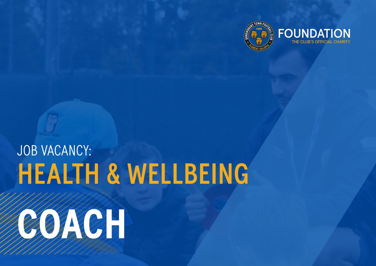 FoundationSTFC's tweet photo. 🏃‍♂️ HEALTH &amp; WELLBEING COACH | 

Our Healthy &amp; Wellbeing team continues to grow and develop as we search for a Health &amp; Wellbeing Coach 👏

If you would like to deliver life changing work across Shropshire, then this role is perfect for you!

Apply today➡️ https://t.co/7ioZRTOUQL https://t.co/WlwqAGBl64