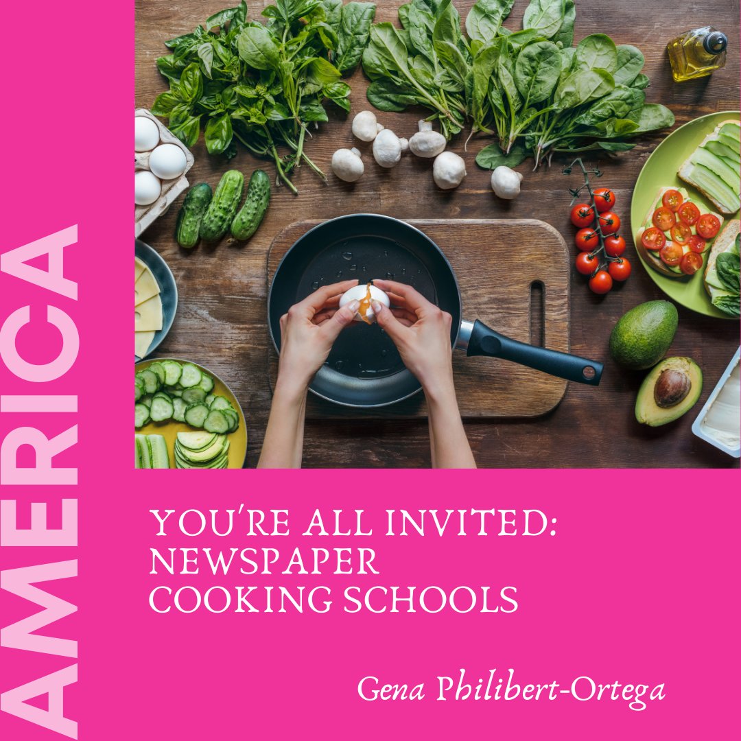 pasttoapron's tweet image. The history of #newspaper #cooking schools will be presented by @genaortega at the upcoming Past to Apron on June 25 &amp;amp; 26.  Join this talk and others highlighting culinary history here: pasttoapron.heysummit.com

#culinaryhistory #whatson #weekendfun #foodies