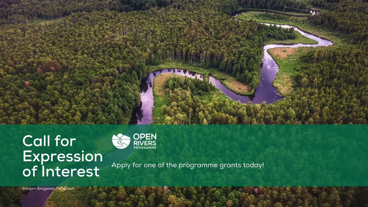 📢 We are now inviting Expressions of Interest for #damremoval preparatory and demolition projects in Europe! We encourage you to check out our website to learn more about the grants we offer &amp; see if you are eligible to apply!
Applications due July 8th

ow.ly/RqT250JjfMF