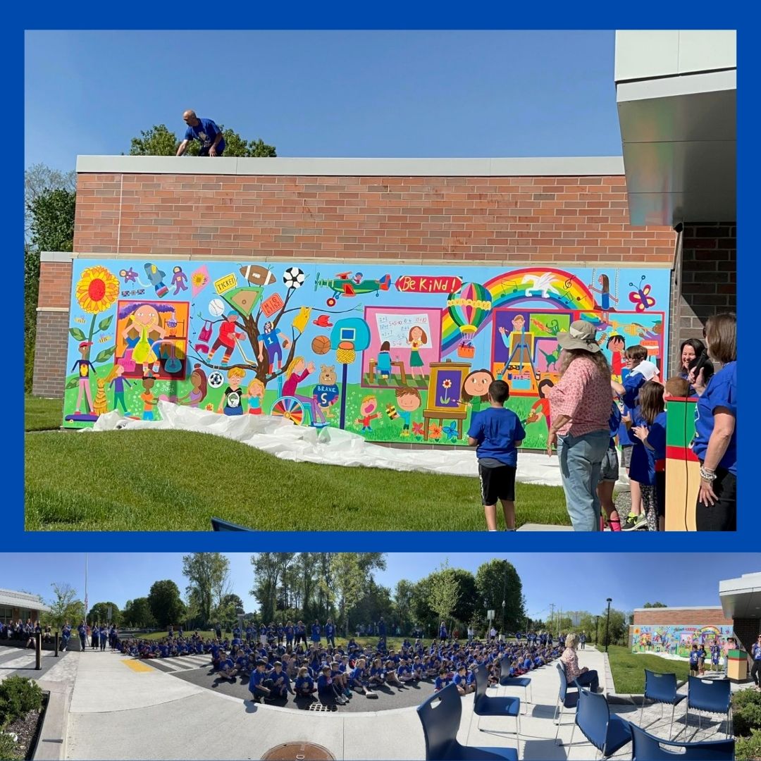 Tweet_DPS's tweet photo. This week Smith Elementary School unveiled it's brand new "Together We Are" Mural!π¨ @Smitty_Bulldogs
Take a drive by to admire the hardwork and effort that went into creating this beautiful art piece! π
#smithschool #mural #B.R.A.V.E #community #DPS #danversproud https://t.co/gM1MIQlR8y