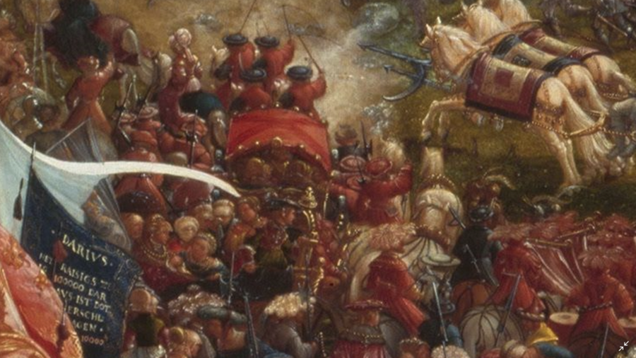 Also notice how the Persian soldiers are wearing turbans and dressed - broadly - like Ottoman soldie