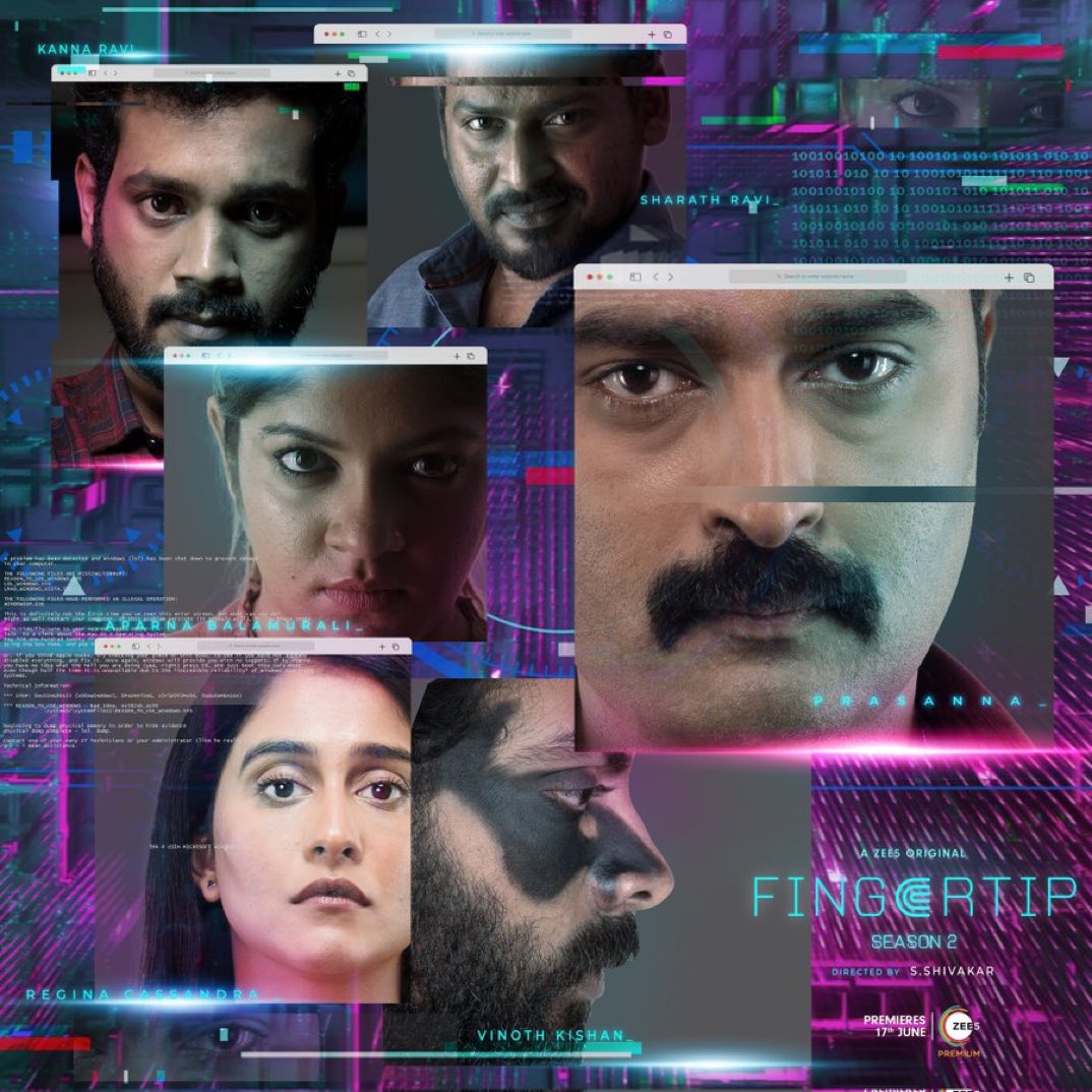 #Fingertip2 releasing on June17 brace yourself! @Prasanna_actor sir @Aparnabala2 @ReginaCassandra @george_dop @shivakar_s @editor_prasanna @prasannadop @iamkannaravi @sharathravii 

#webseries #zee5 #PrabuTalkies