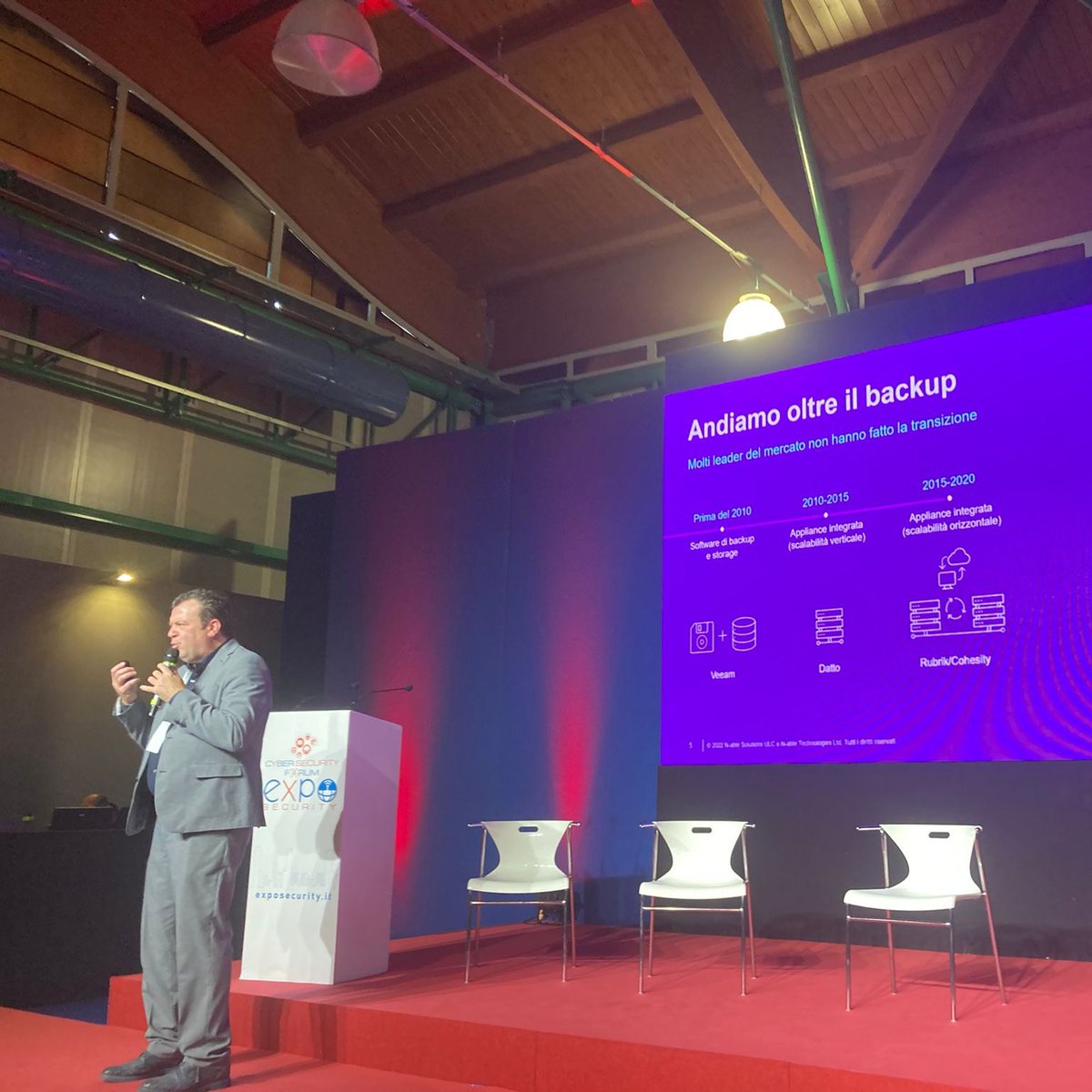 CipsInformatica's tweet image. #live | Il nostro CEO @MenichettiMario e Matteo Brusco Distribution Sales Manager🇮🇹🇪🇸 di @Nable ci raccontano di #CoveDataProtection, il nuovo modo di proteggere server, workstation e dati di Microsoft 365.

#ExpoSecurity | 📍Pescara