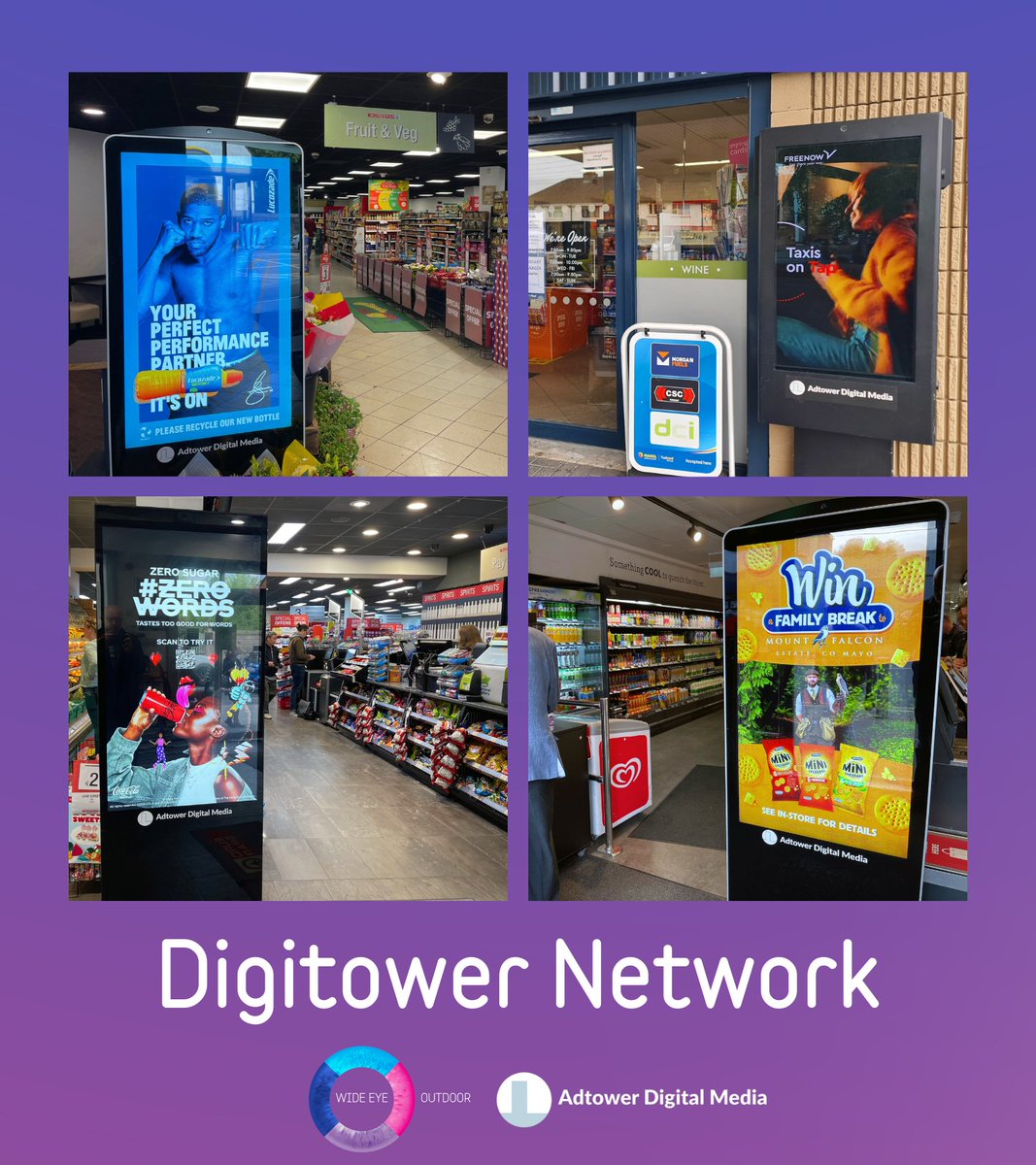 Adtower Digital Media (@adtowerltd) on Twitter photo Located at convenience/multiples/forecourt locations, #Digitower enables high customer engagement prior to in-store journeys & along the path to purchase.
Get in touch to find out more at contact@wideeyeoutdoor.com
#mediaplanning #mediabuying #advertising #marketing #dooh Located at convenience/multiples/forecourt locations, #Digitower enables high customer engagement prior to in-store journeys & along the path to purchase.
Get in touch to find out more at contact@wideeyeoutdoor.com
#mediaplanning #mediabuying #advertising #marketing #dooh