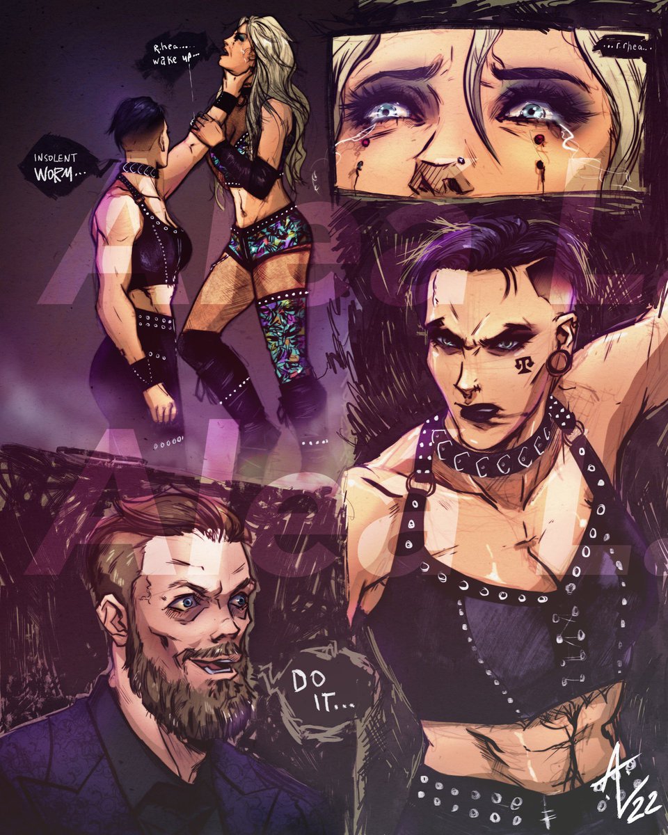 alea_laylay's tweet photo. [page 1] Finished ✍🏽 Thank you all for your encouraging words. Humbly—This is what I do.⚔️ @RheaRipley_WWE @YaOnlyLivvOnce have an interesting base. Let’s see it unfold. #RheaRipley #LivMorgan #commissionsopen #JudgmentDay #FanArtFriday https://t.co/9HXdzxJPg5
