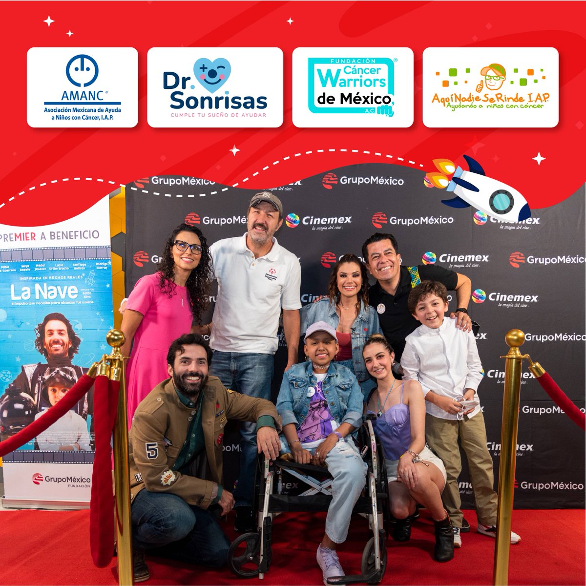 FundacionGM's tweet photo. Gracias a todos los que hicieron que el despegue de #LaNave fuera todo un éxito. 🚀
#ConcienciaCinemex #ODS17 #PremierABeneficio
@DrSonrisasAC
@ANSeRiap
@cancerwarriors_
@amancmexico https://t.co/pugVfy7lCL