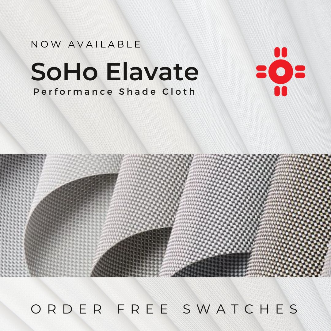 Elavate your space. Order your swatches today with overnight shipping: bit.ly/3yaaPEH

#elavate #shadecloth #solarshades #shadefabrics #solarshading #commercialinteriors #commercial design #commercialshades