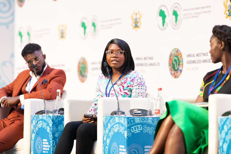 AfDB_Group's tweet photo. #AfDBAM2022: "We need training centres on artificial intelligence...We want to have the best training centres in engineering and science. We need to invest in research institutes and technology centres to produce what we want." - @IdaPadikuor, panelist. 2/2 https://t.co/LpWFNeSYCz