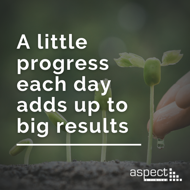 AspectIT's tweet photo. It's finally Friday! 🥳
Keep plodding on - small, steady progress is key ��
What are you proud of this week? Let us know 💭
#fridayfeeling #motivationalquotes #smallprogressisstillprogress #littleprogressbigresults #itsupport #itsolutions #oldhambusiness #fridaymotivation https://t.co/8krbxNqsZe
