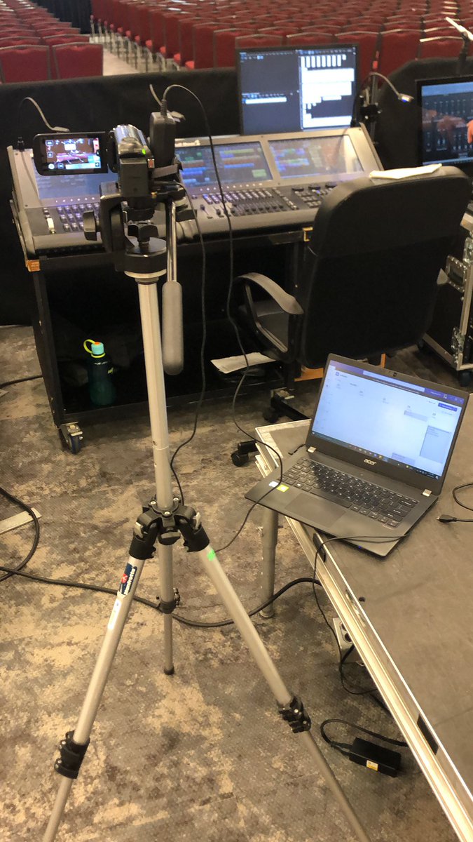 Mega tech for today’s <a href="/HWWwarriors/">Henry Wise Wood HS</a> Graduation ceremony. 
#HWWwarriorpride