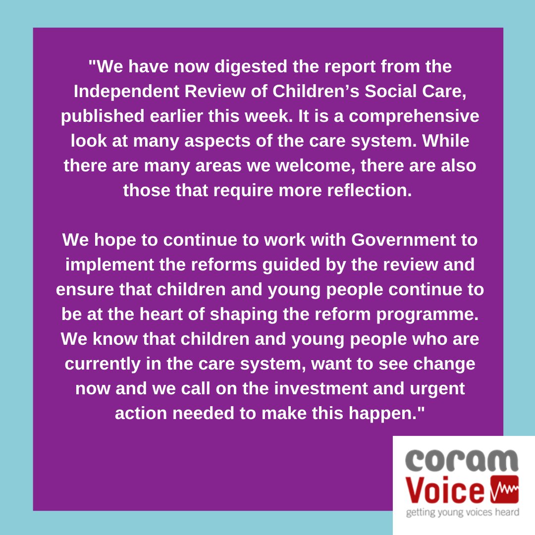 Coram Voice on Twitter "Having taken the time to read and digest the