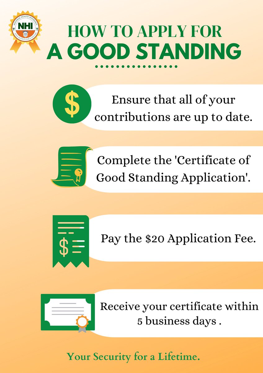BVINHI's tweet photo. Do you need to apply for a certificate of good standing? Here's what you need to know. #BVINHI #YourSecurityforaLifetime https://t.co/Z3DS4XR89A